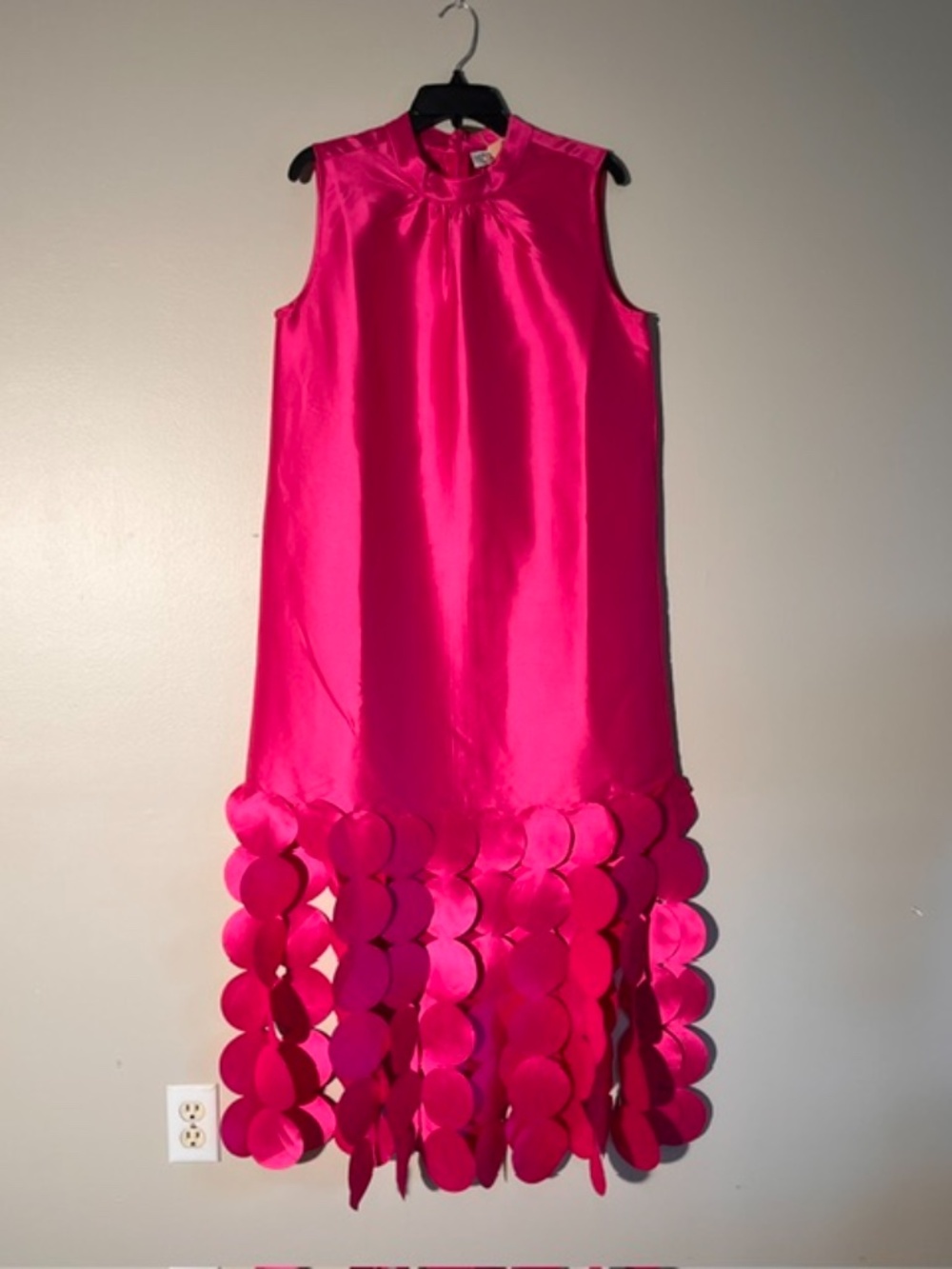 CROSBY by Mollie Burch Ponce Party dress / size M / Fringe Satin - Picture 3 of 8